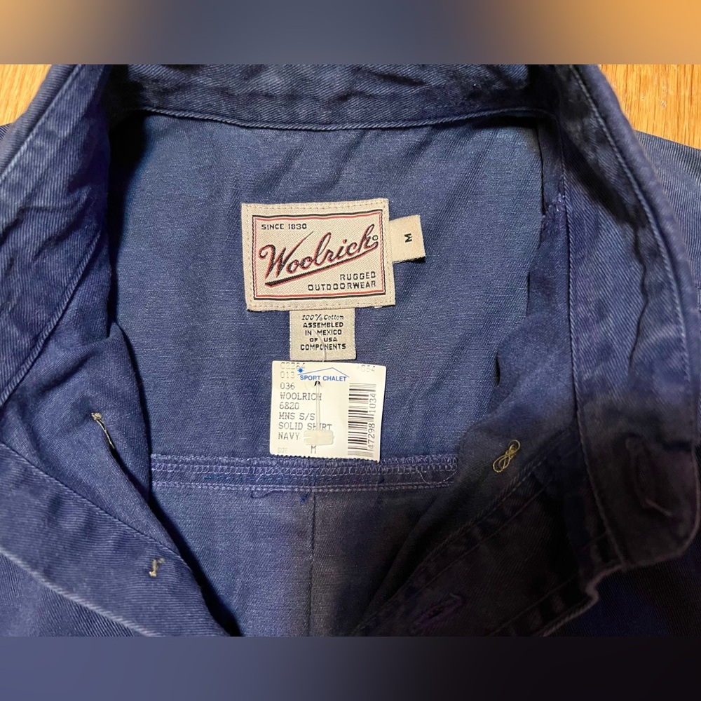 Woolrich Button Down Shirt, Large - Picture 3 of 12